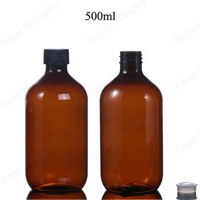 16oz plastic Serumflessen, lege 500ml Amber Pet Bottles
