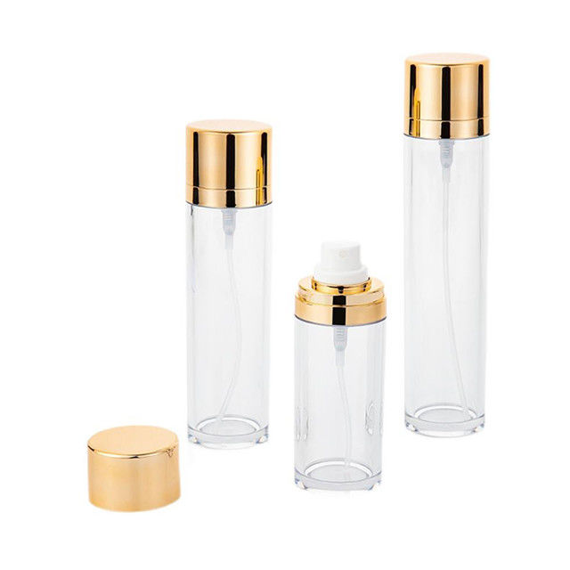 Gouden van de het HUISDIERENnevel van GLB Lege de Fles 50ml Cilindrische Kosmetische Verpakking