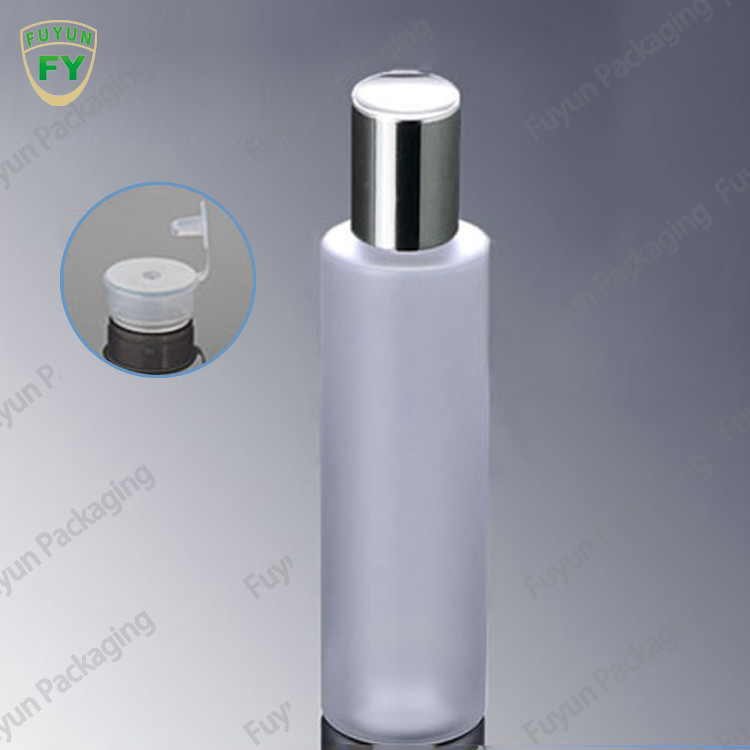 200ml vlakke Schouder Berijpte Plastic Fles voor Serum 0.3mm de Pijp van de Diameternevel