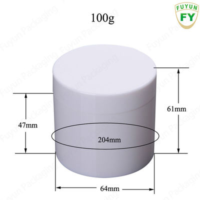 De elegante Kosmetische Containers van 100ml met wit deksel Perfect voor reis