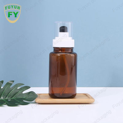 Fuyun40ml 60ml Amber Skincare Plastic Pump Bottles Ononderbroken Nevel