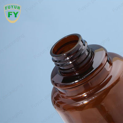 Fuyun40ml 60ml Amber Skincare Plastic Pump Bottles Ononderbroken Nevel