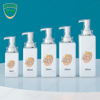Duidelijke Witte Vierkante de Automaatfles 300ml 400ml 600ml 800ml van de Shampoopomp