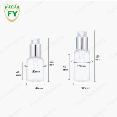 van de Pompflessen van 75ml 100ml 250ml de Plastic het Serumtoner Zilveren Container van de Lotionpomp
