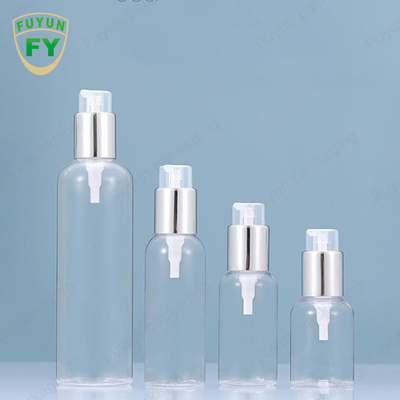 van de Pompflessen van 75ml 100ml 250ml de Plastic het Serumtoner Zilveren Container van de Lotionpomp
