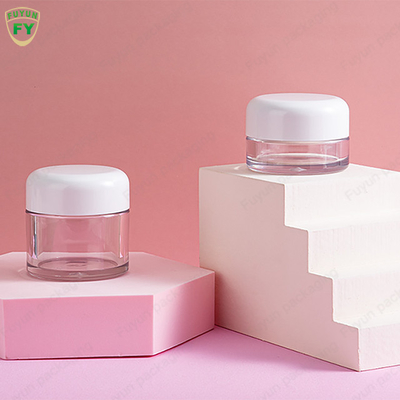 Plastic Glanzende de Roomkruik van Skincare van het Handoog Gezichts met Wit GLB 30ml 50ml