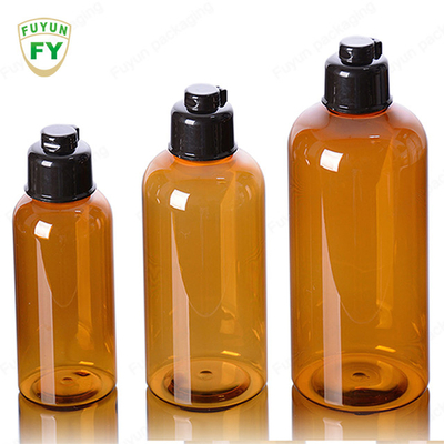156mm Toner van de Hoogte Glanzende Samendrukking Plastic Fles met Zwart GLB