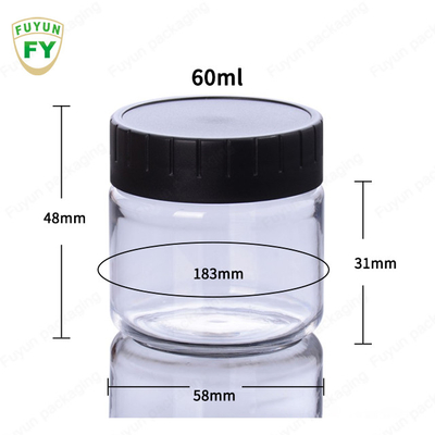 de Plastic Verpakkende Kruiken van 60ml 100ml Skincare met Wit GLB